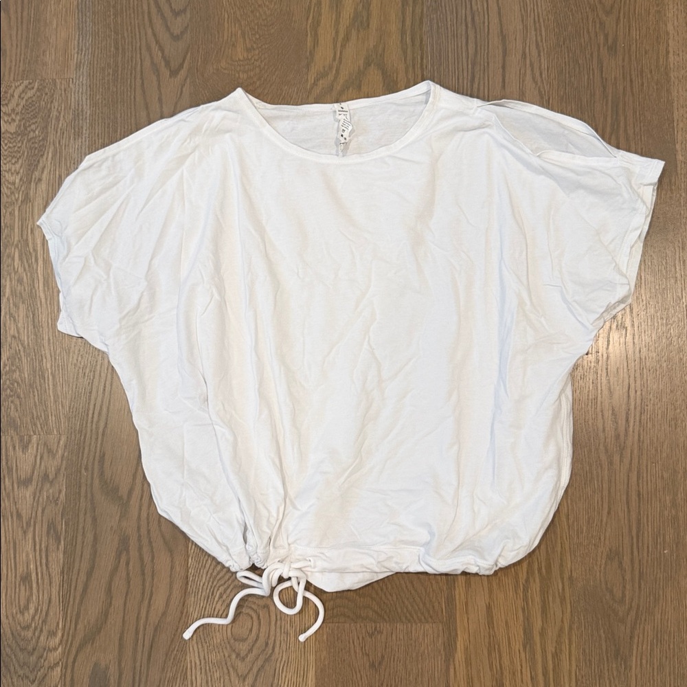 lululemon athletica White Drawstring Top